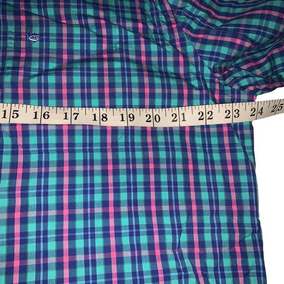 Southern Tide Shirt Men's Large Button Down Academia Plaid Long Sleeve Colorful - Picture 5 of 6